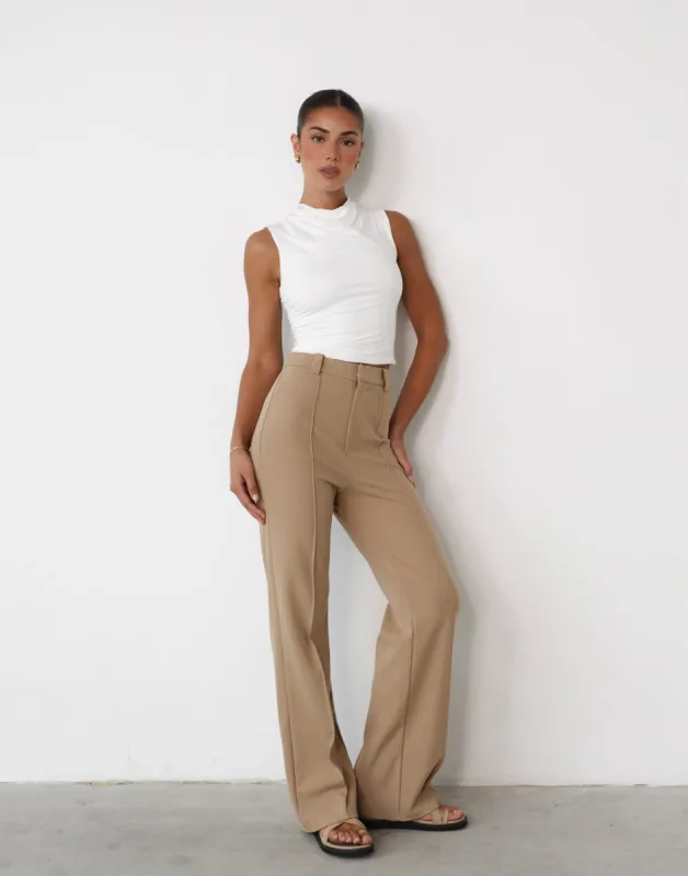 Francine Pants (Beige) sold by Charcoal Clothing
