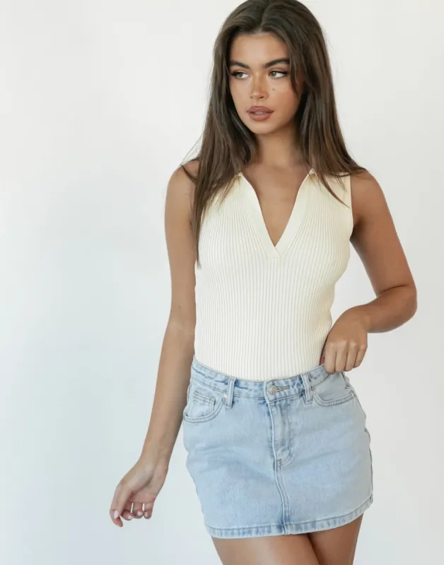 Nolan Knit Top (Cream) sold by Charcoal Clothing