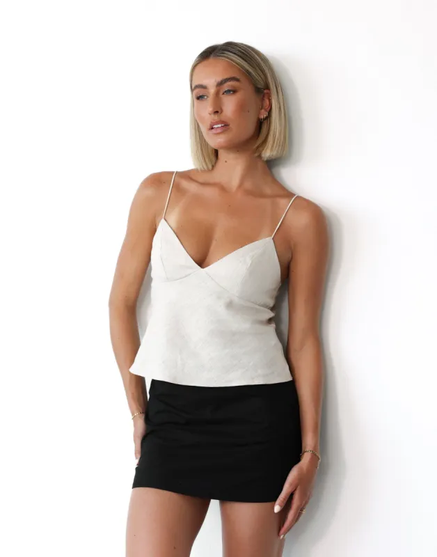 Tahani Cami Top (Beige) sold by Charcoal Clothing