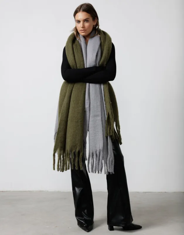 Zara Scarf (Moss) sold by Charcoal Clothing