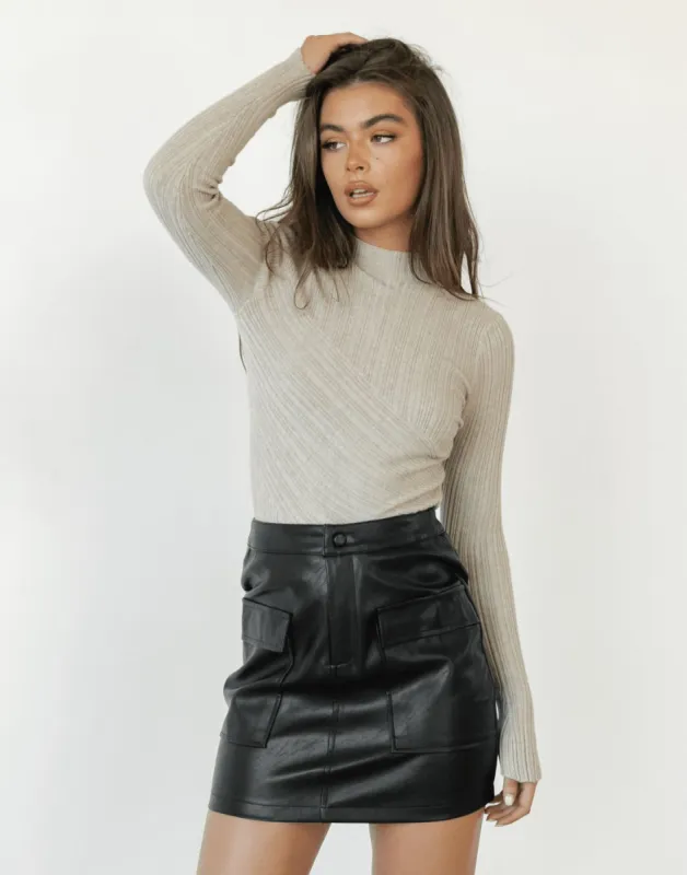 Brando Mini Skirt (Black) sold by Charcoal Clothing
