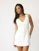 Cailey Mini Dress (White) sold by Charcoal Clothing