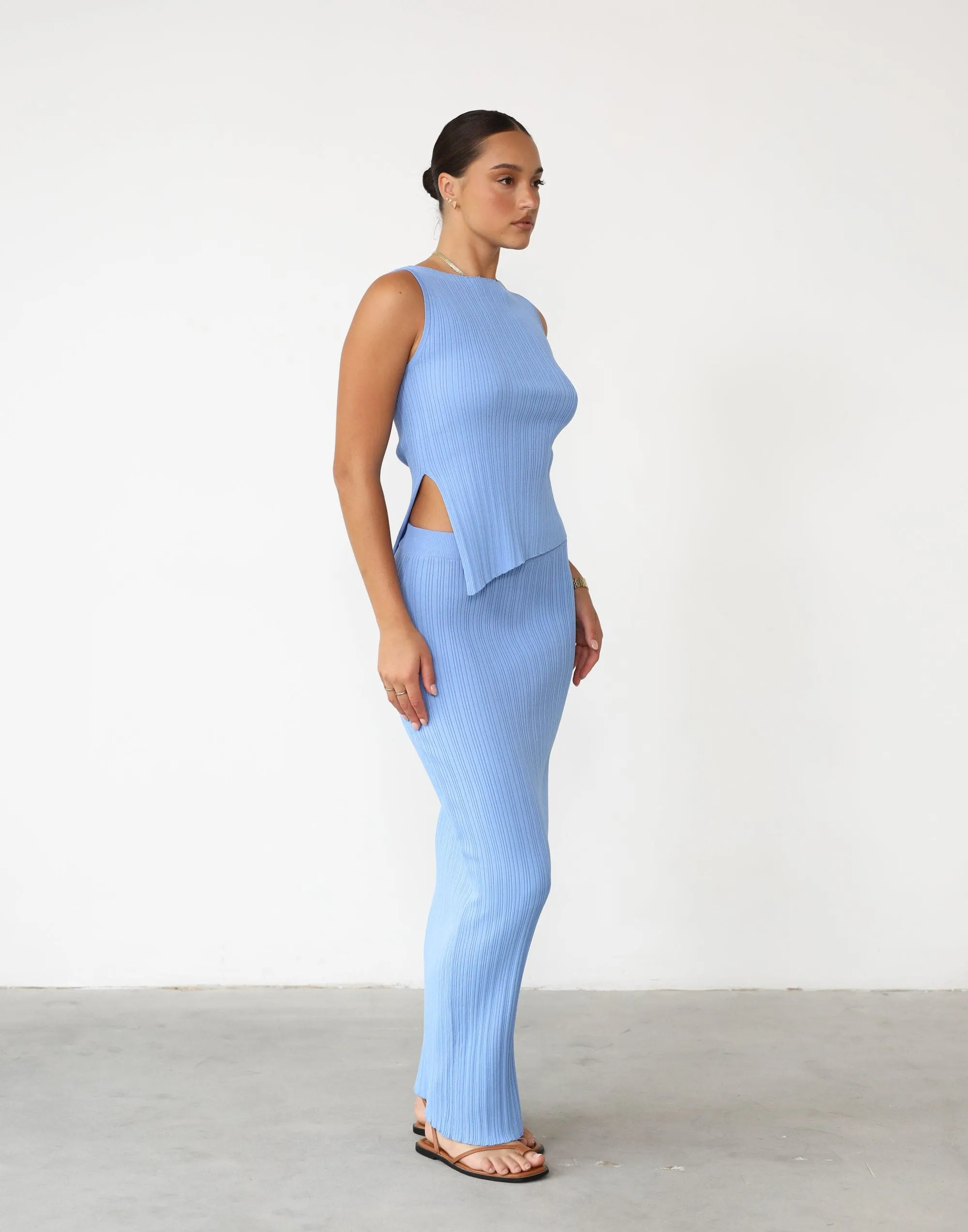 Kienna Maxi Skirt (Ocean Blue) sold by Charcoal Clothing product image thumbnail 3