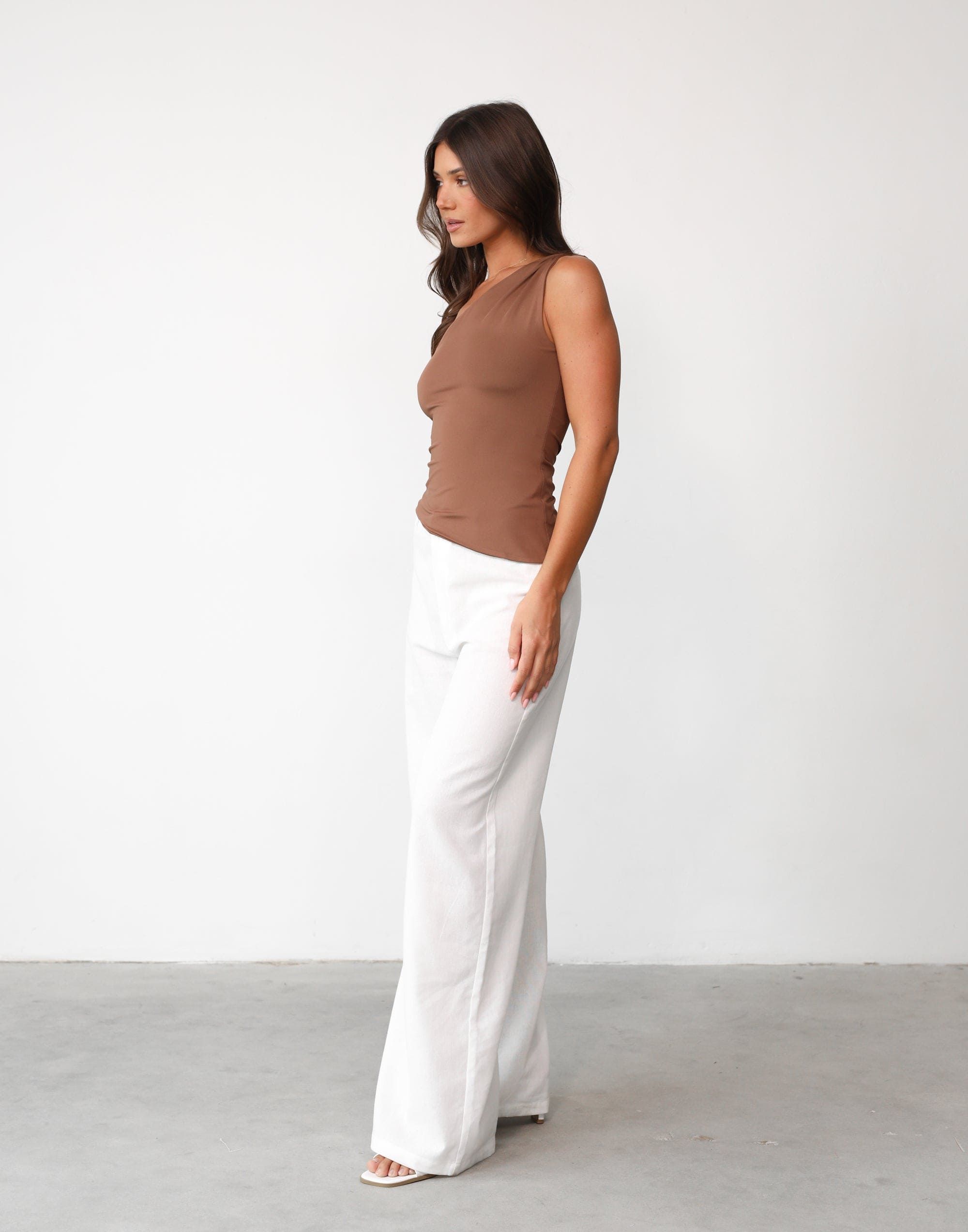 Unveiling One Shoulder Top (Chocolate) - By Lioness sold by Charcoal Clothing product image thumbnail 4