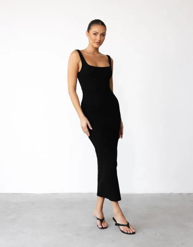 Lenika Maxi Dress (Black) sold by Charcoal Clothing