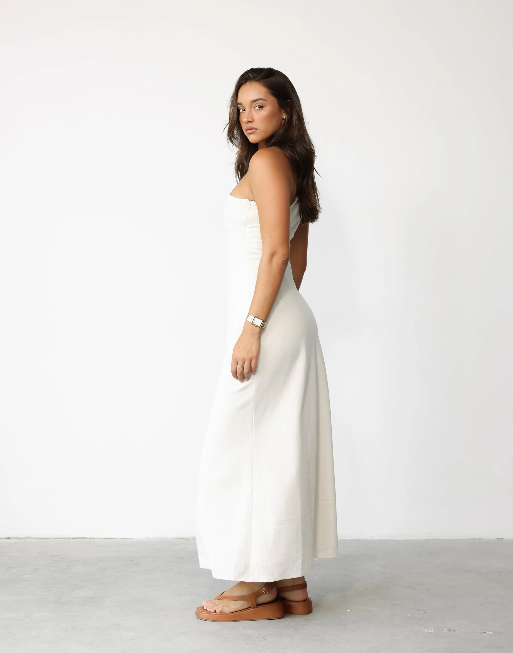 Rema Maxi Dress (Oat) sold by Charcoal Clothing product image thumbnail 2