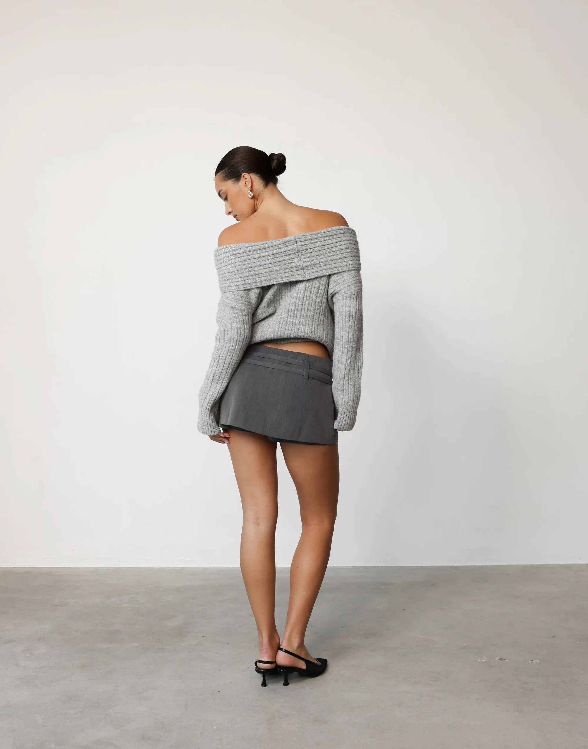 Duece Skort (Grey) - By Lioness sold by Charcoal Clothing product image thumbnail 3