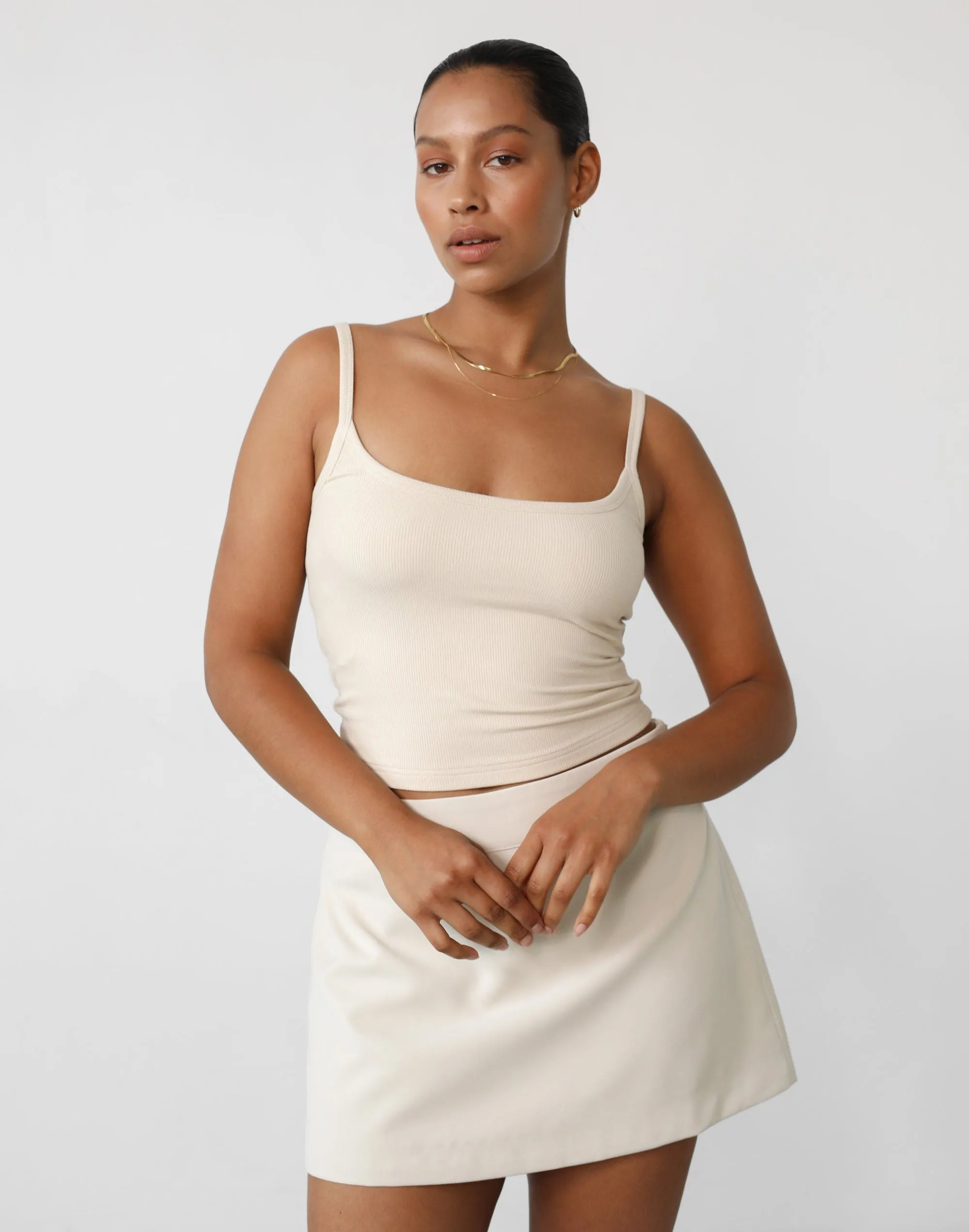 Malina Cami Top (Oat) sold by Charcoal Clothing