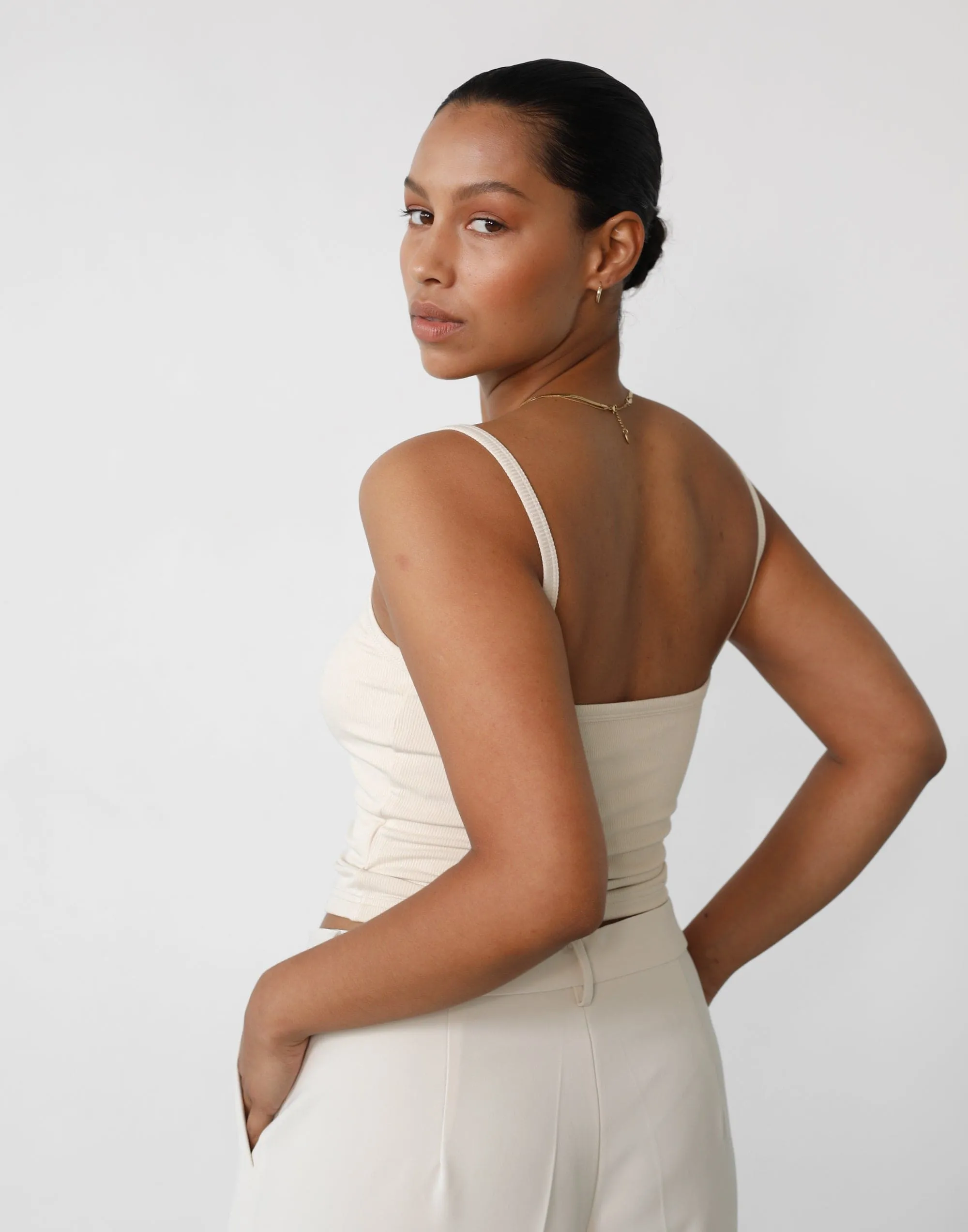 Malina Cami Top (Oat) sold by Charcoal Clothing product image thumbnail 3