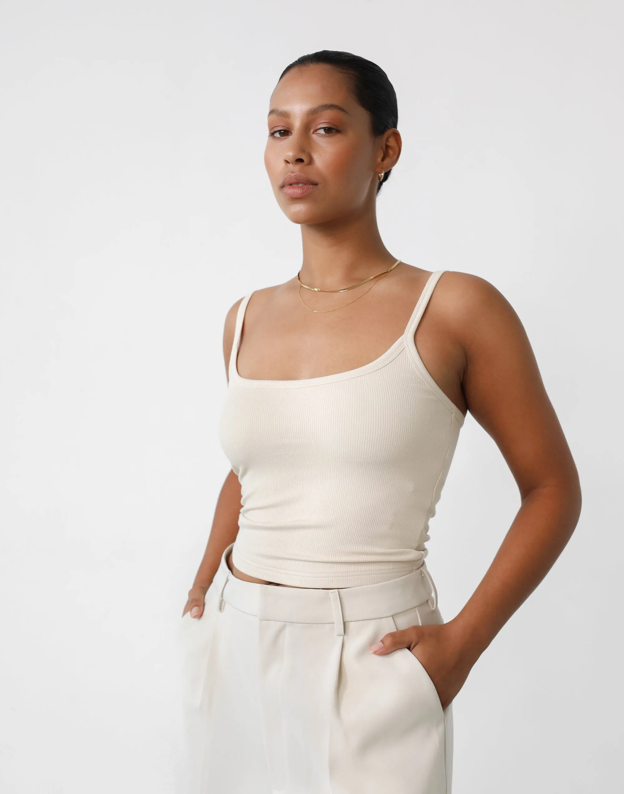 Malina Cami Top (Oat) sold by Charcoal Clothing product image thumbnail 5