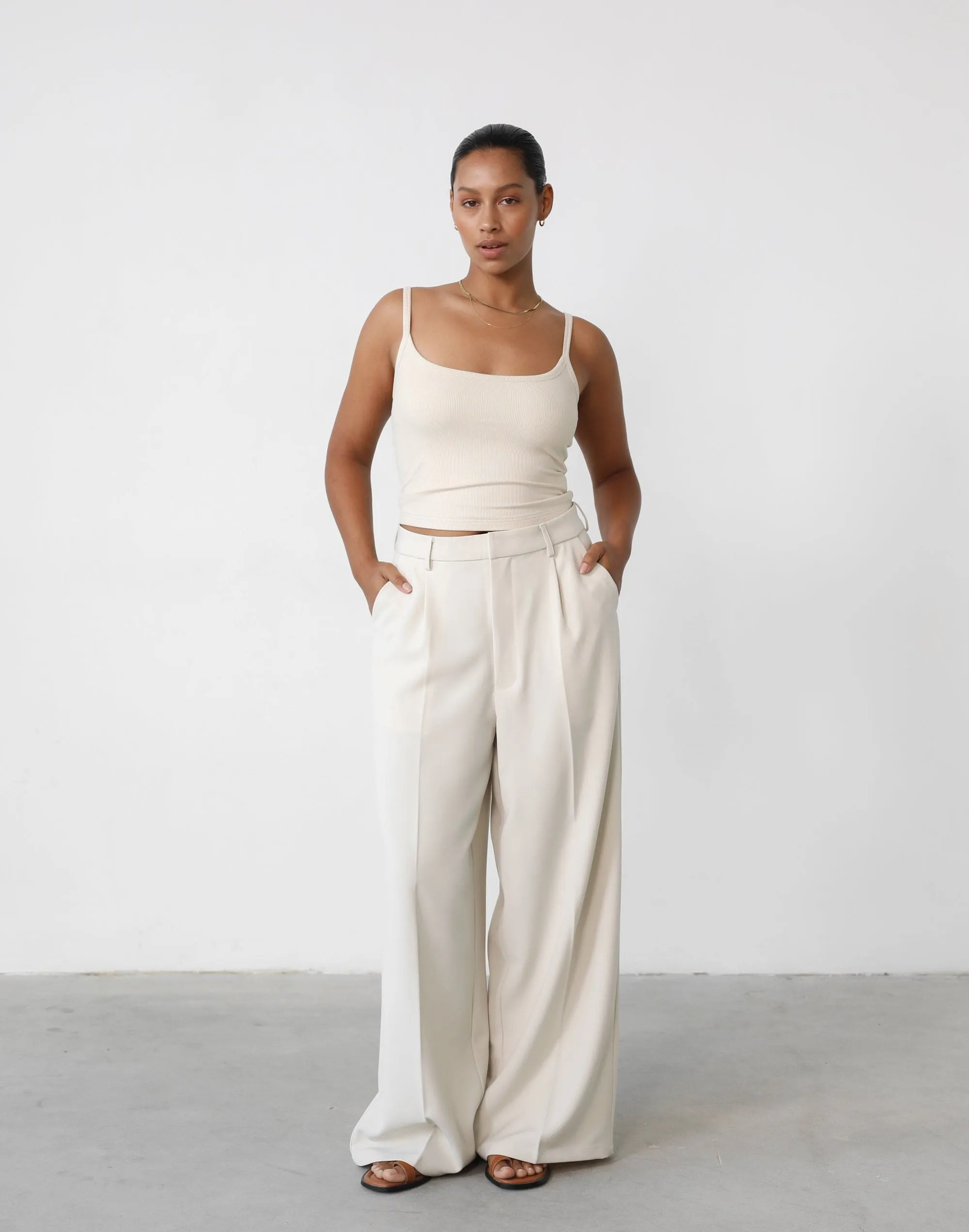 Malina Cami Top (Oat) sold by Charcoal Clothing product image thumbnail 4