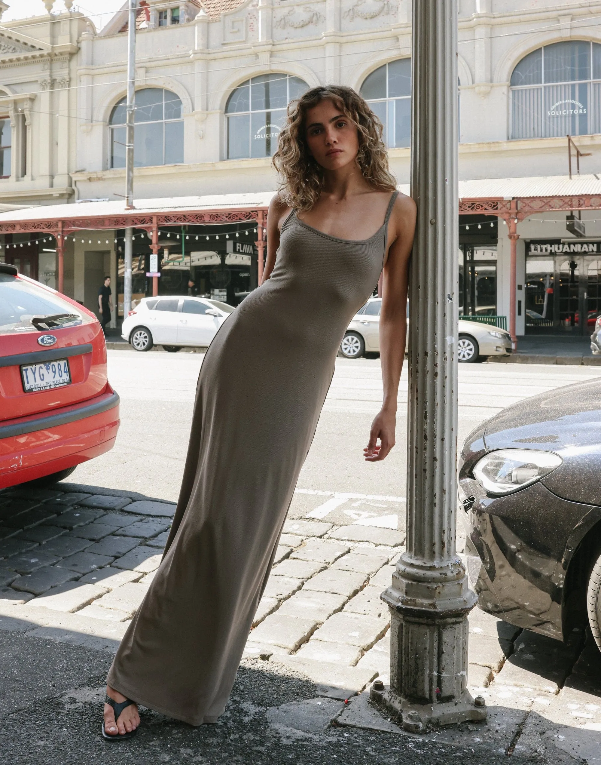 Helia Maxi Dress (Mushroom) sold by Charcoal Clothing product image thumbnail 5