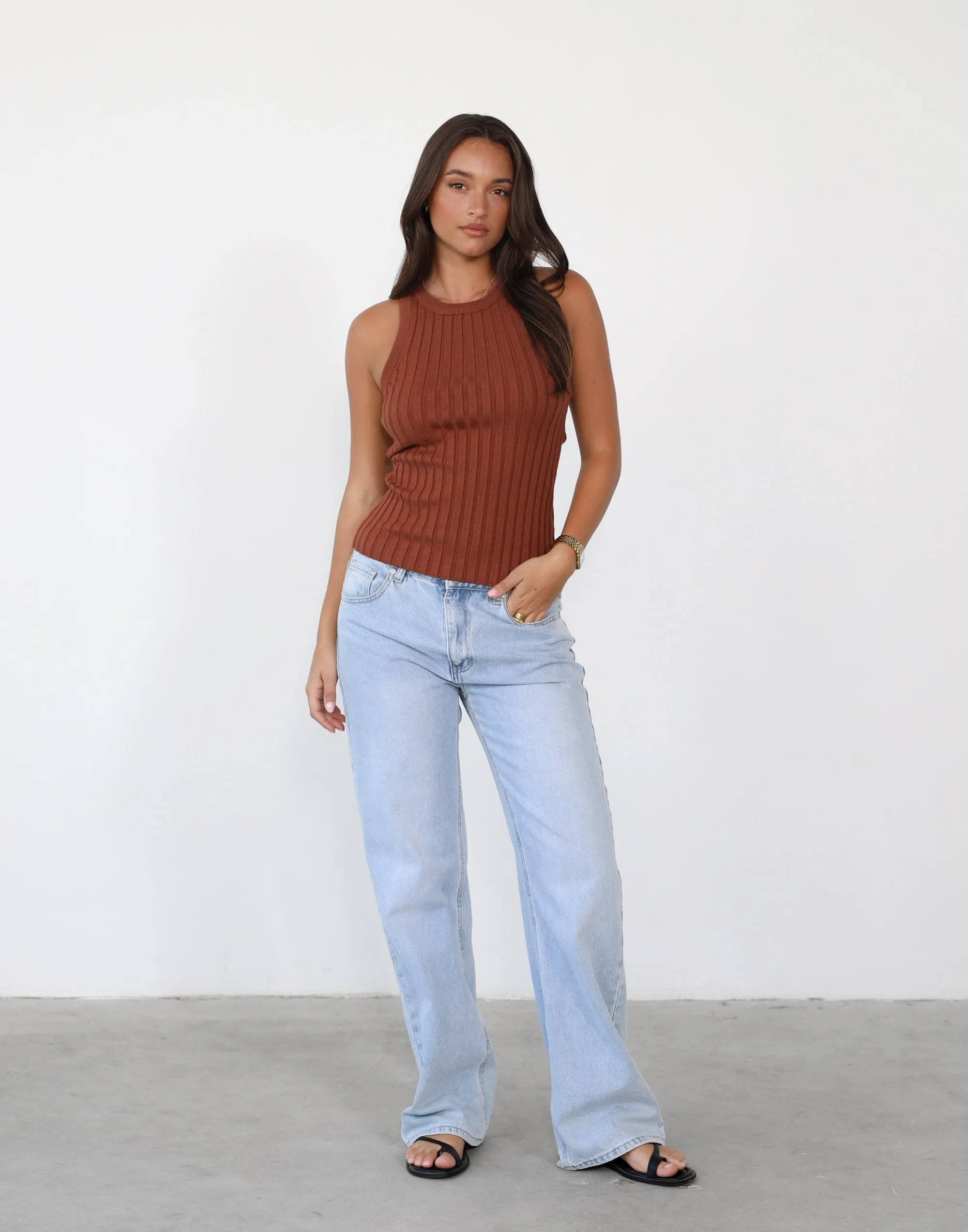 Mae Tank Top (Copper) sold by Charcoal Clothing