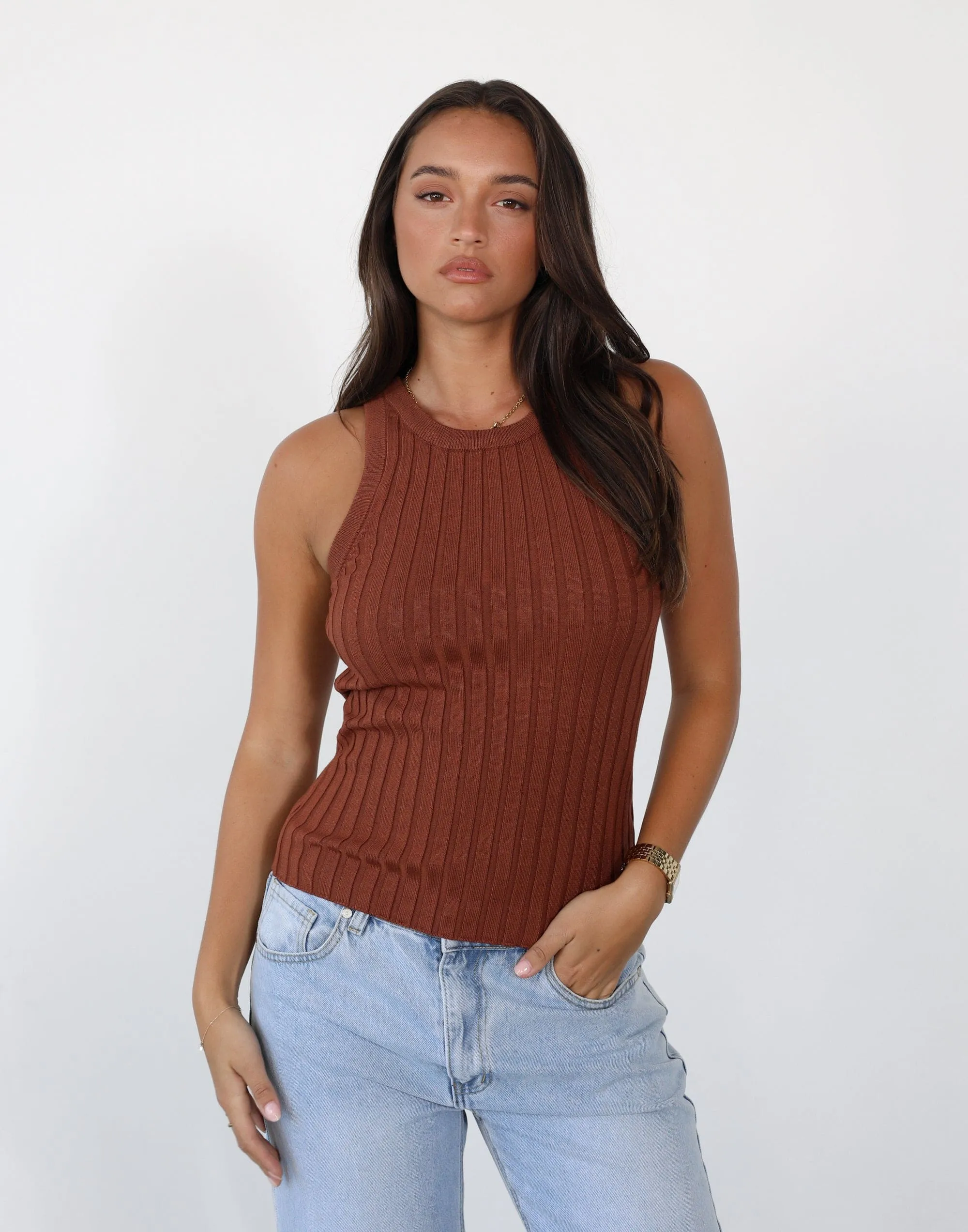 Mae Tank Top (Copper) sold by Charcoal Clothing product image thumbnail 2