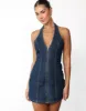 Girl Next Door Mini Dress (Blue Denim) - By Lioness sold by Charcoal Clothing