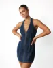 Girl Next Door Mini Dress (Blue Denim) - By Lioness sold by Charcoal Clothing