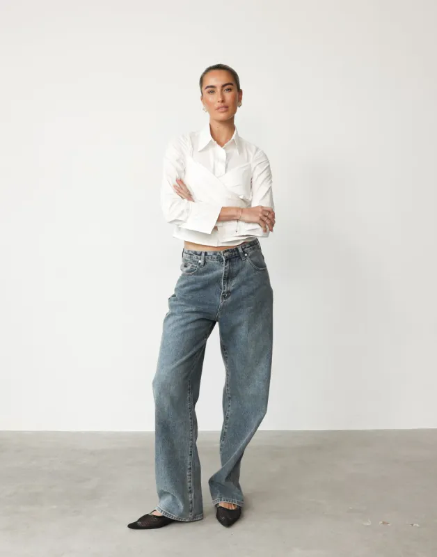 Vasquez Shirt (White) sold by Charcoal Clothing