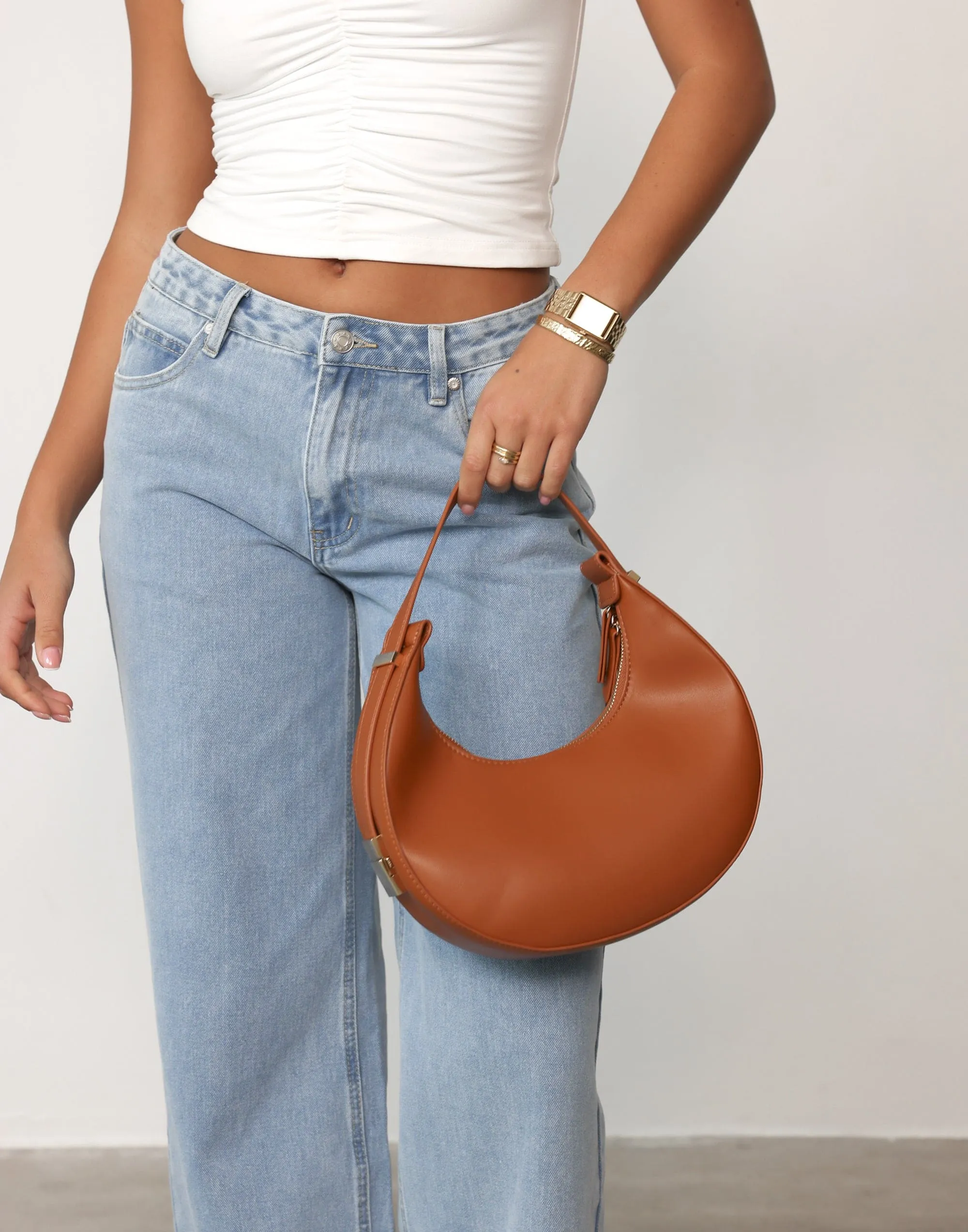 Katie Handle Bag (Tan) - By Billini sold by Charcoal Clothing