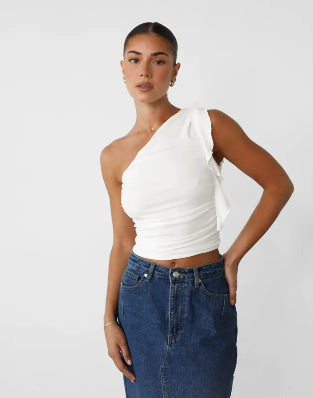 Kiarah Top (White) sold by Charcoal Clothing
