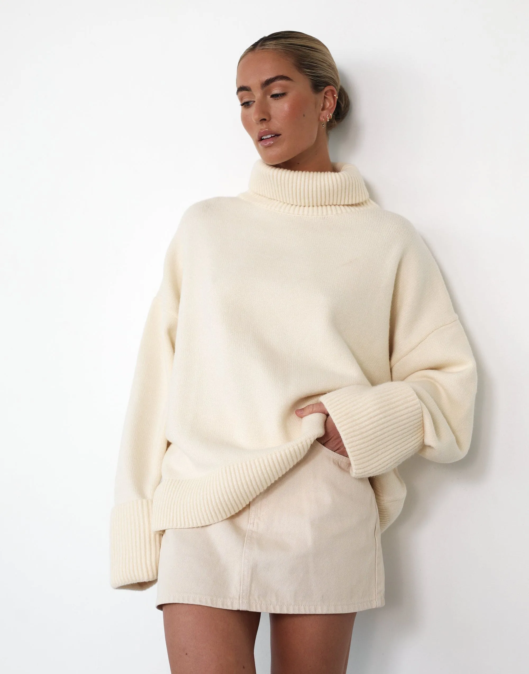 Riri Mini Skirt (Pumice) sold by Charcoal Clothing