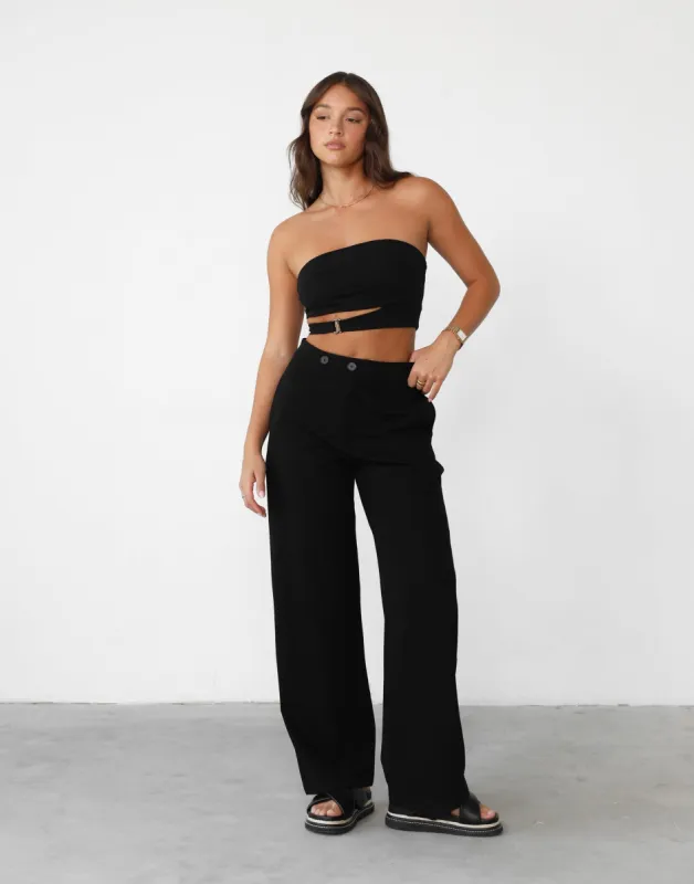 Kristin Top (Black) sold by Charcoal Clothing