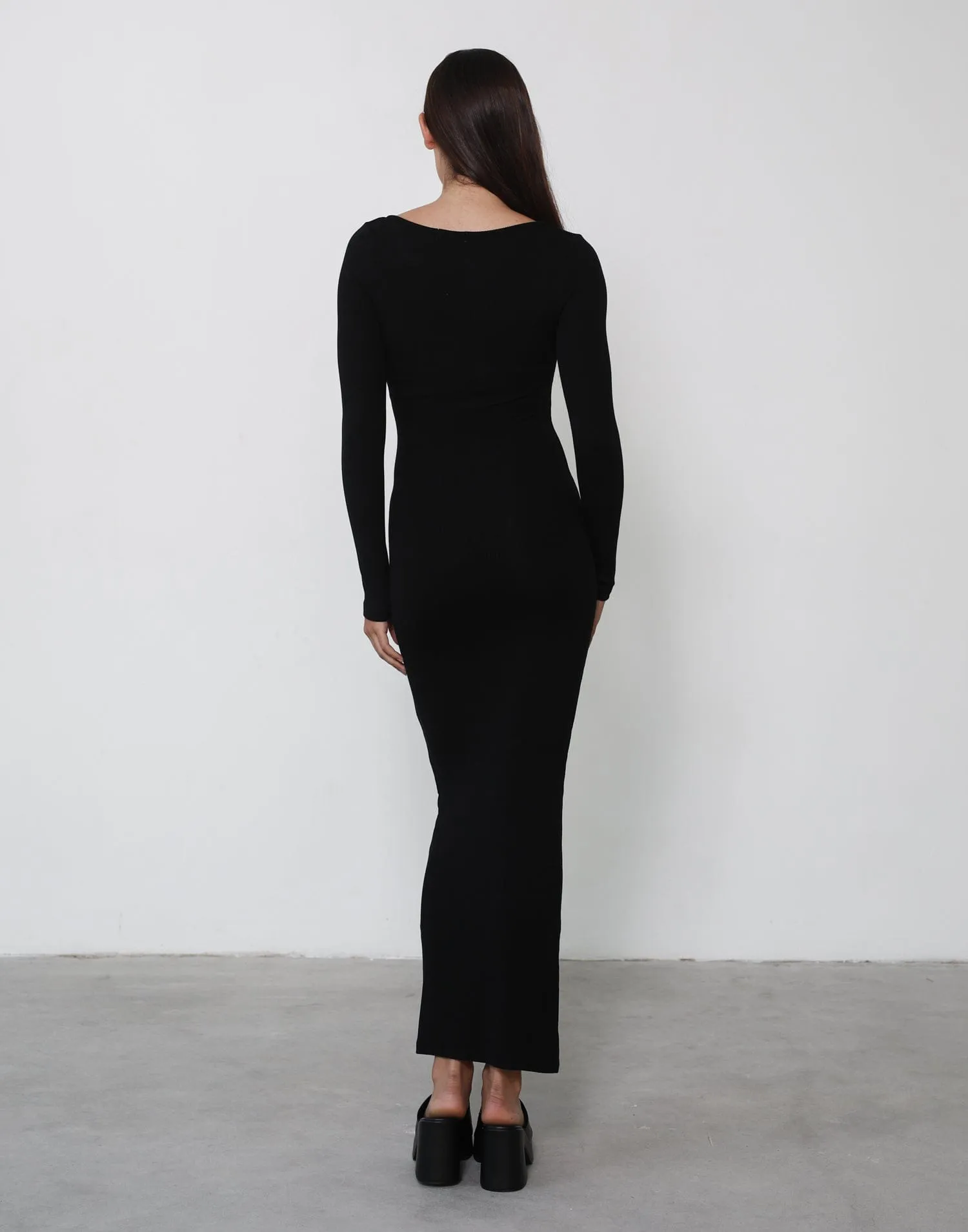 Zamira Long Sleeve Maxi Dress (Black) sold by Charcoal Clothing product image thumbnail 3