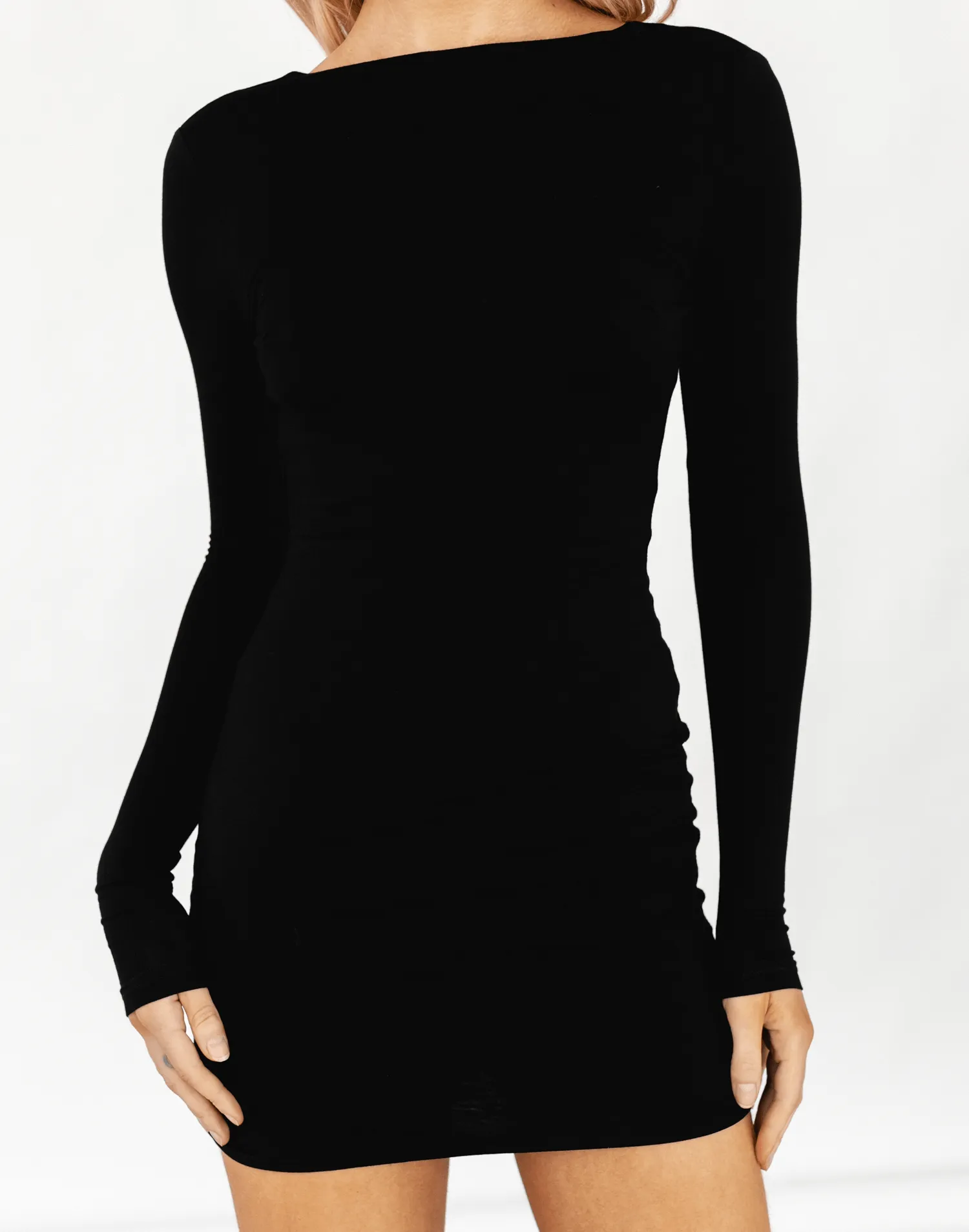 Luna Long Sleeve Mini Dress (Black) sold by Charcoal Clothing product image thumbnail 5