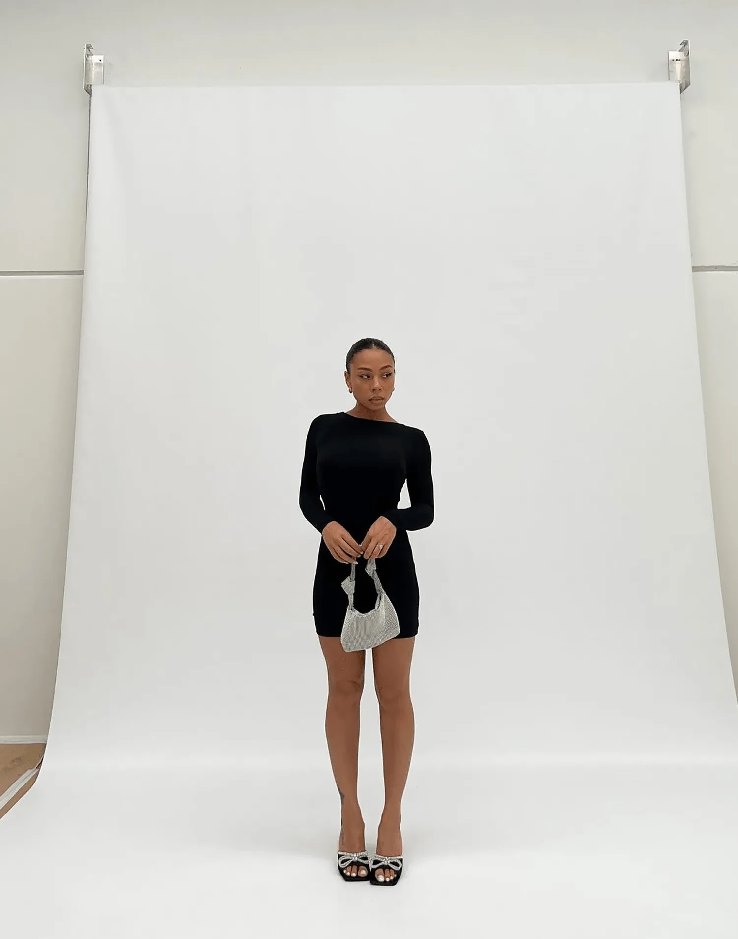 Luna Long Sleeve Mini Dress (Black) sold by Charcoal Clothing product image thumbnail 3