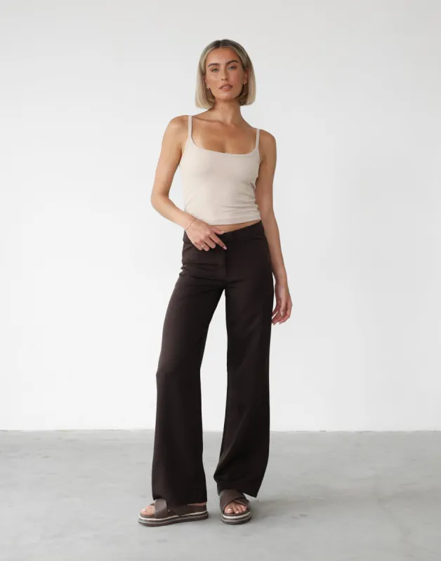 Xali Pants (Brown) sold by Charcoal Clothing