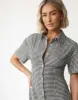 Lua Maxi Dress (Black Gingham) sold by Charcoal Clothing
