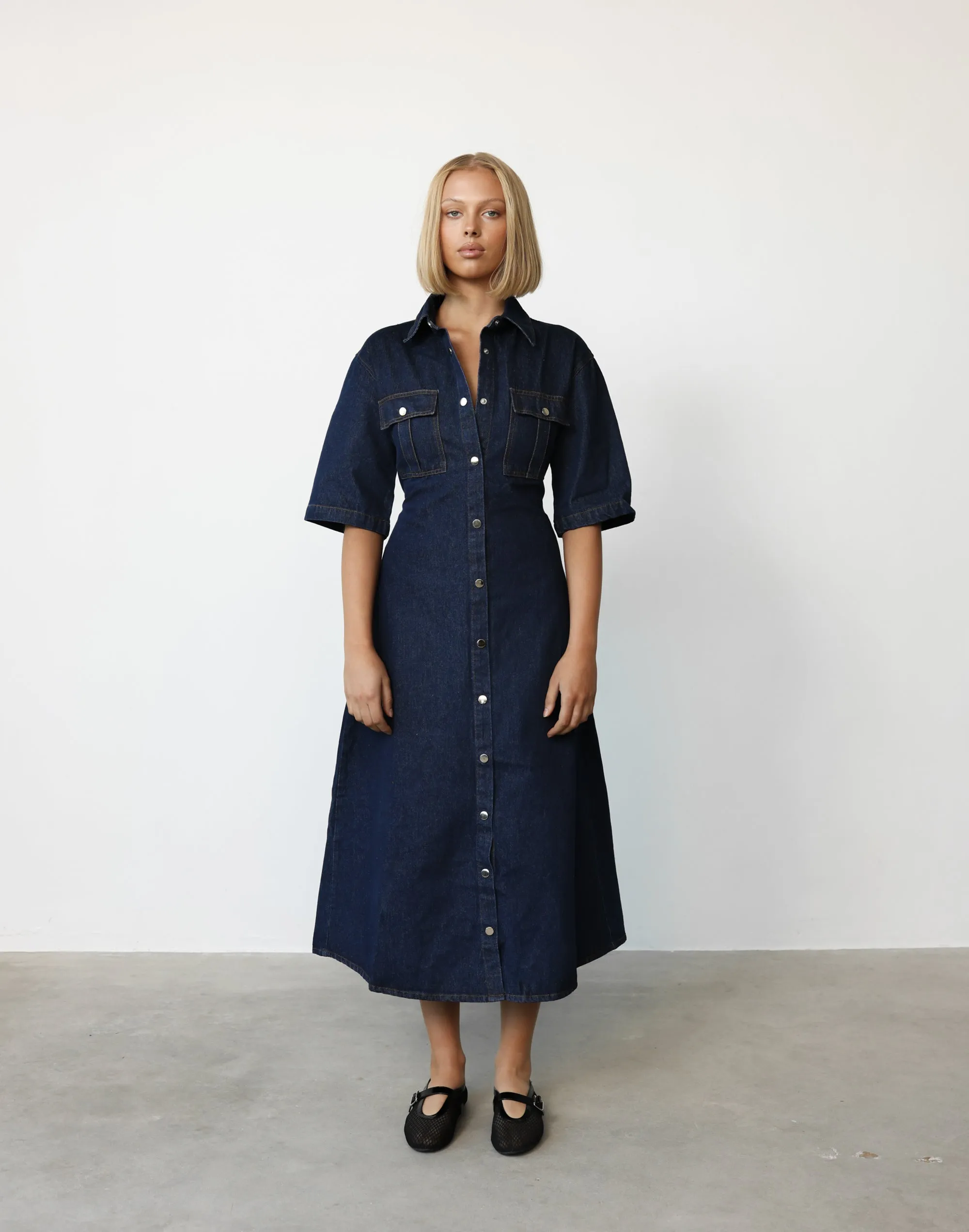 Hadid Maxi Dress (Dark Denim) sold by Charcoal Clothing product image thumbnail 2