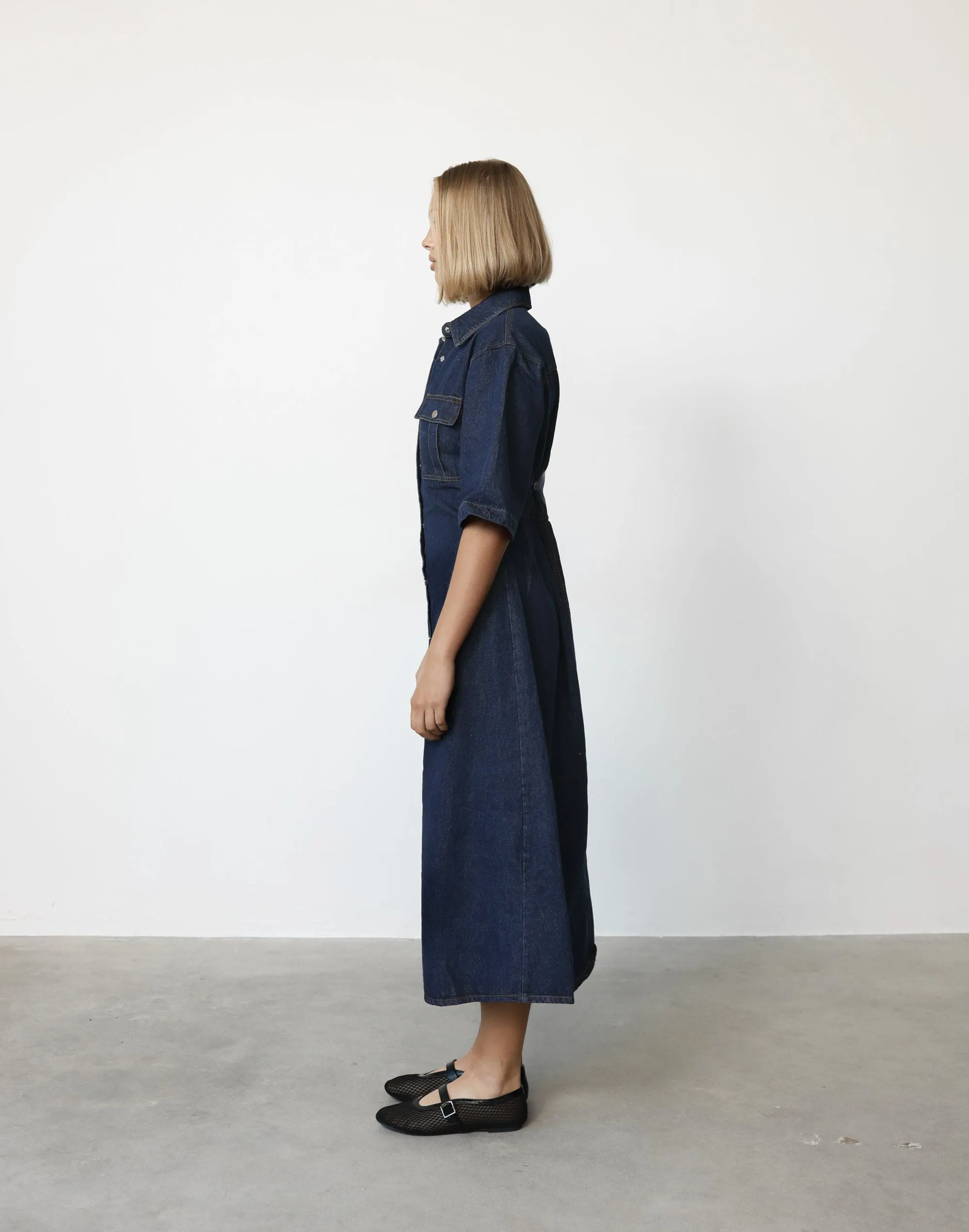 Hadid Maxi Dress (Dark Denim) sold by Charcoal Clothing product image thumbnail 3