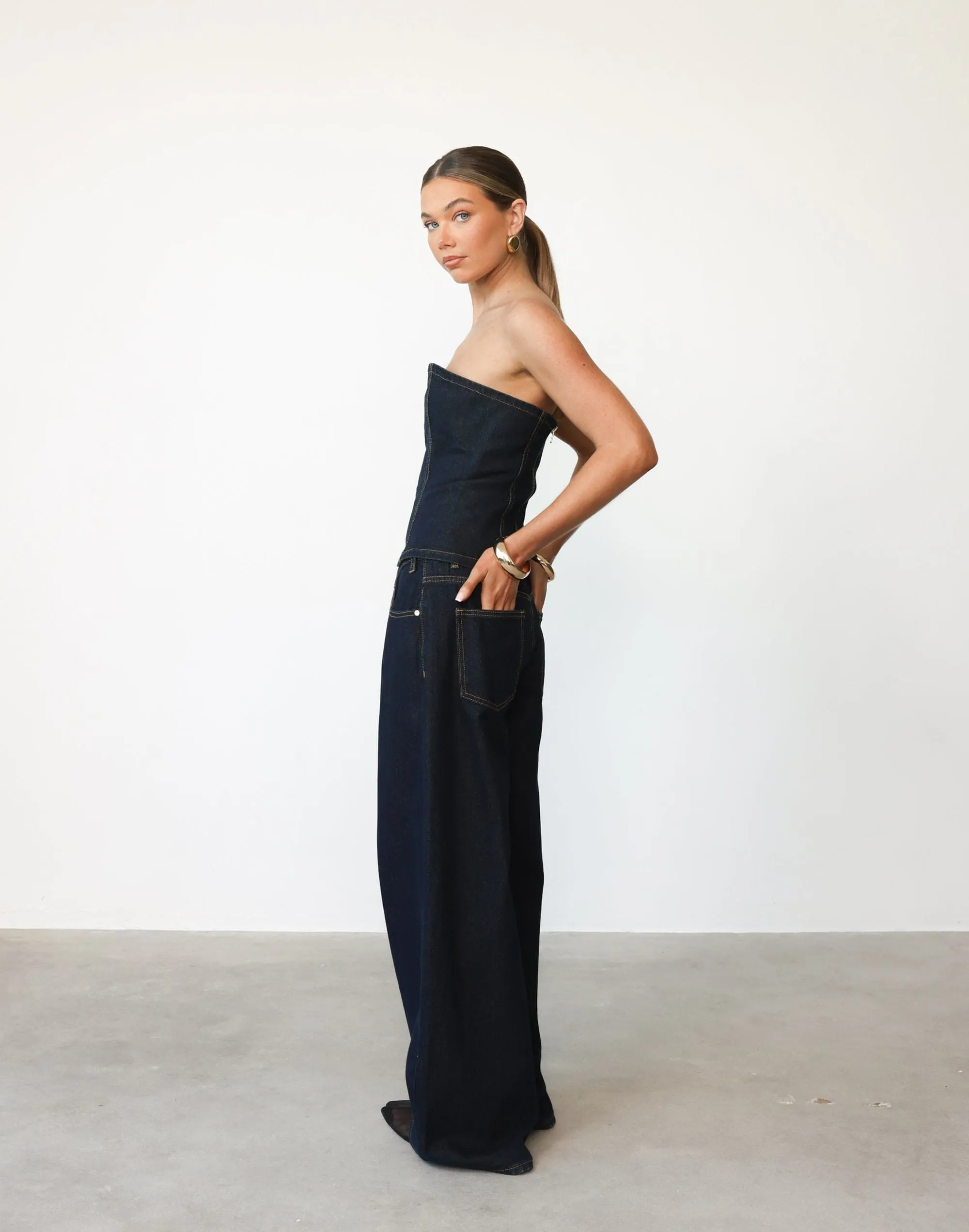 Toni Denim Corset (Indigo) sold by Charcoal Clothing product image thumbnail 5