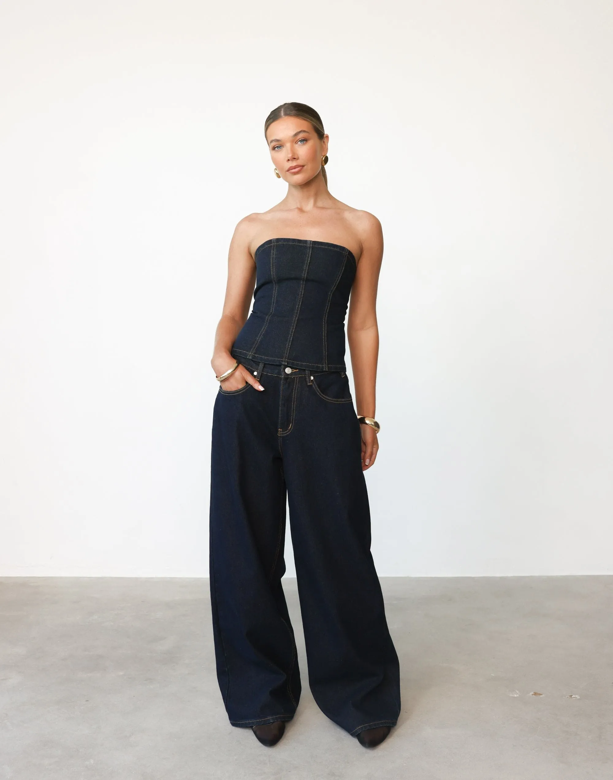 Toni Denim Corset (Indigo) sold by Charcoal Clothing product image thumbnail 2