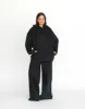 River Wide Leg Tracksuit Pants (Black) sold by Charcoal Clothing