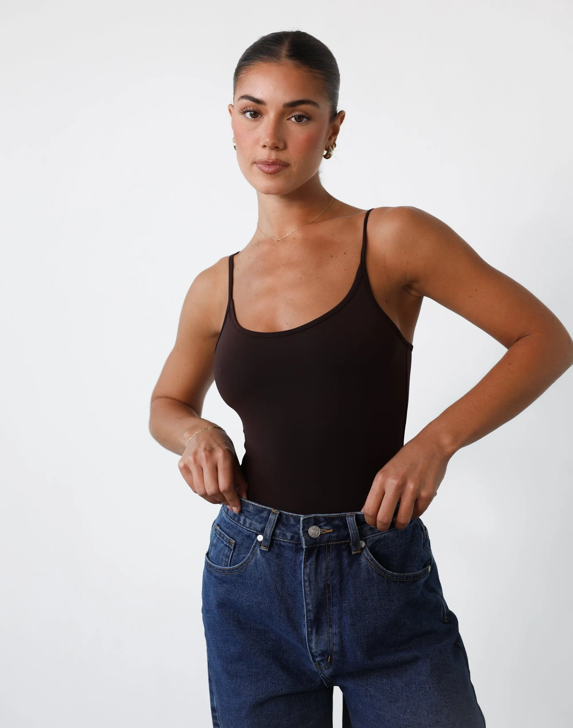 Leia Bodysuit (Cocoa) sold by Charcoal Clothing