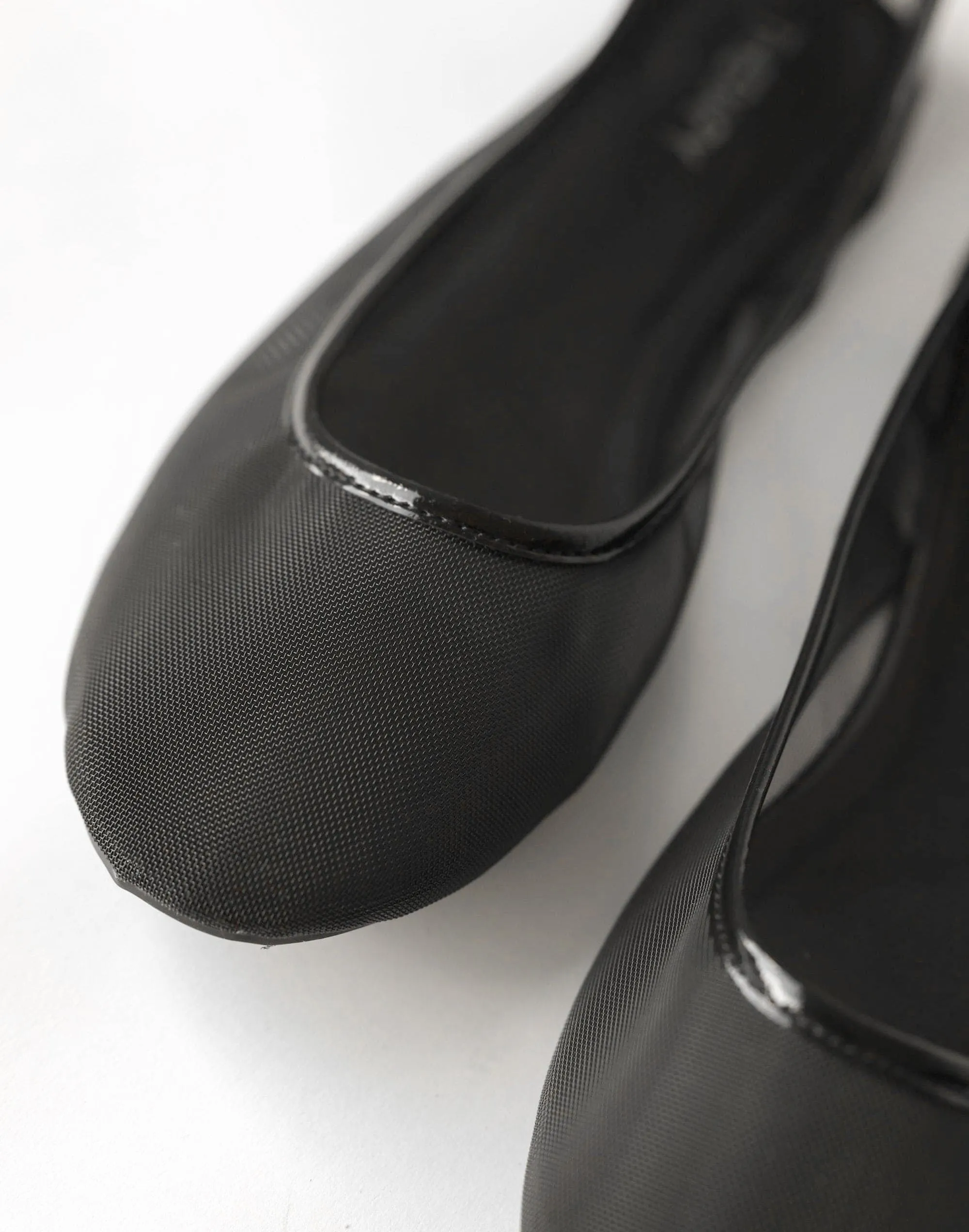 Arlo Ballet Flat (Black Crinkle PU) - By Therapy sold by Charcoal Clothing