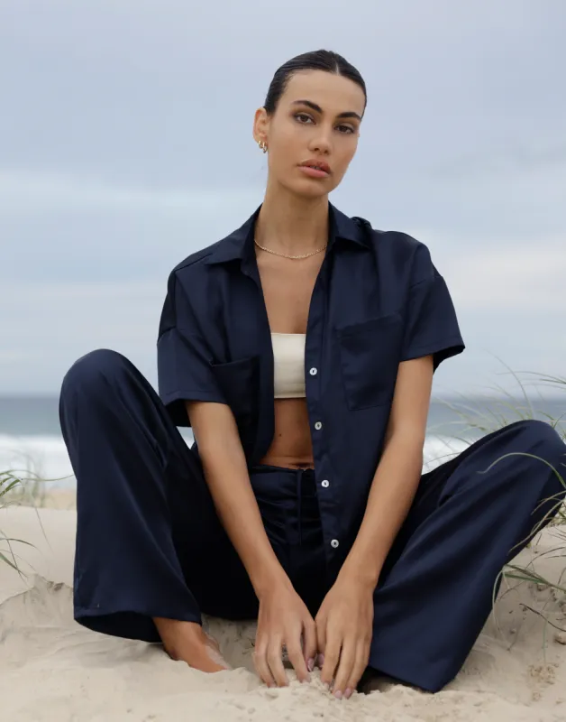 Martha Shirt (Navy) sold by Charcoal Clothing