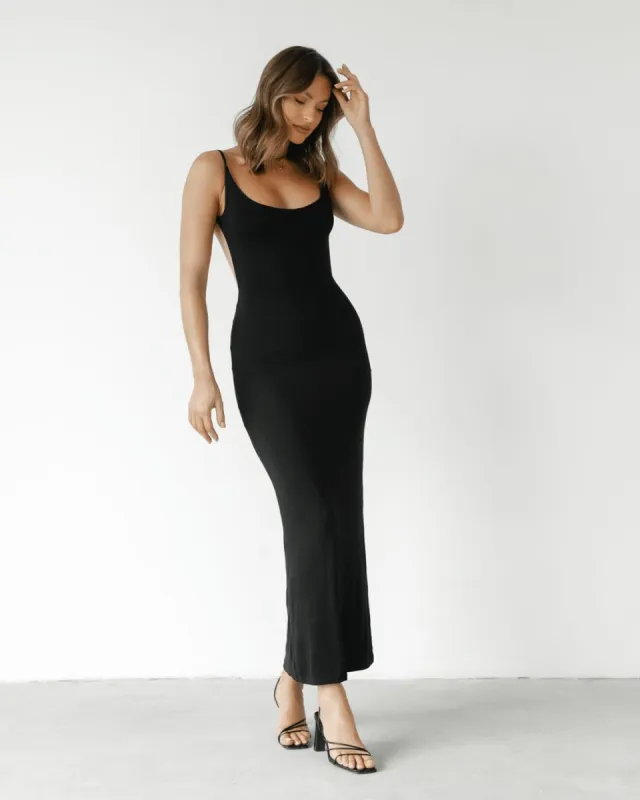 Ellidy Maxi Dress (Black) sold by Charcoal Clothing