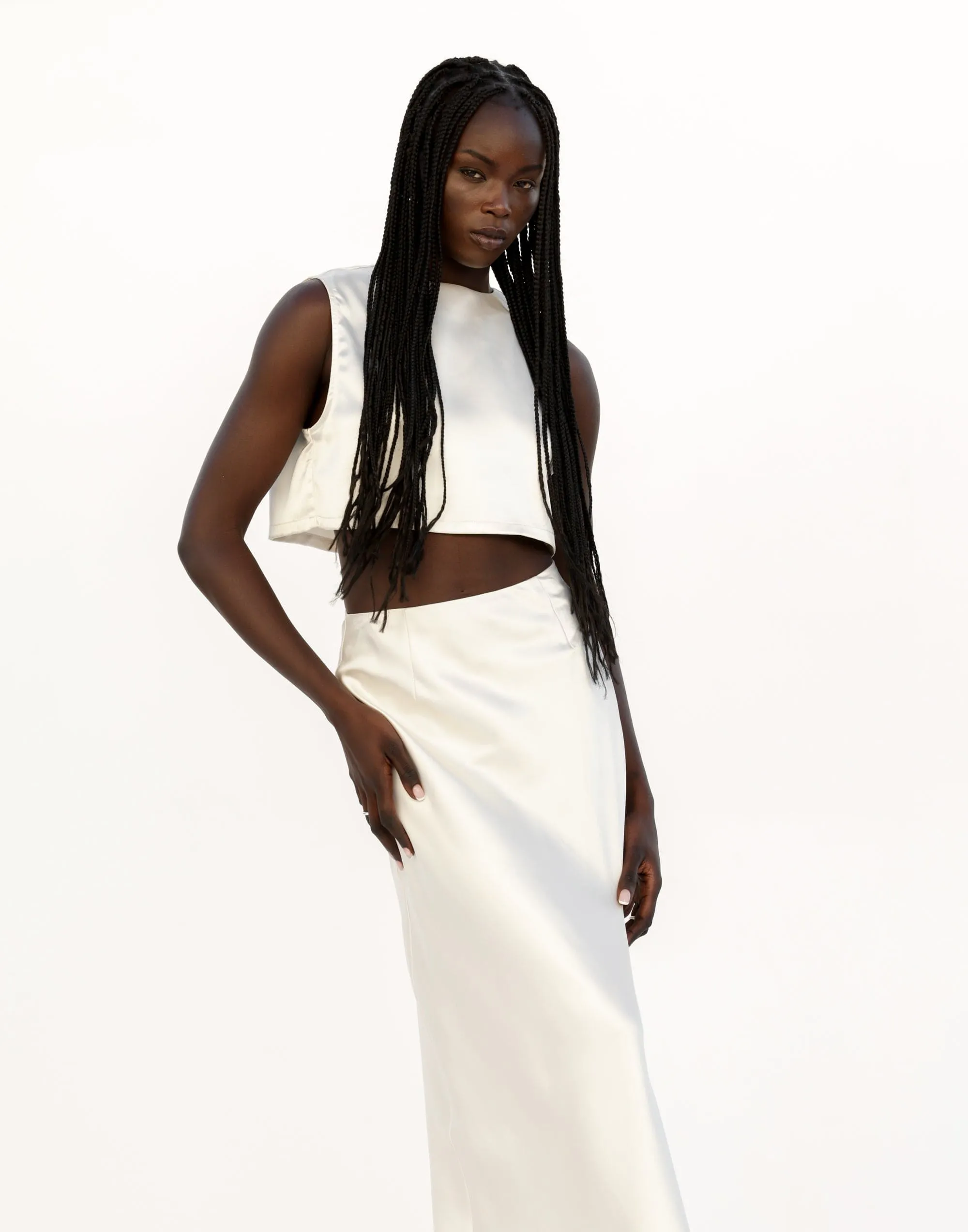 Sincerity Crop Top (Pearl) sold by Charcoal Clothing product image thumbnail 3