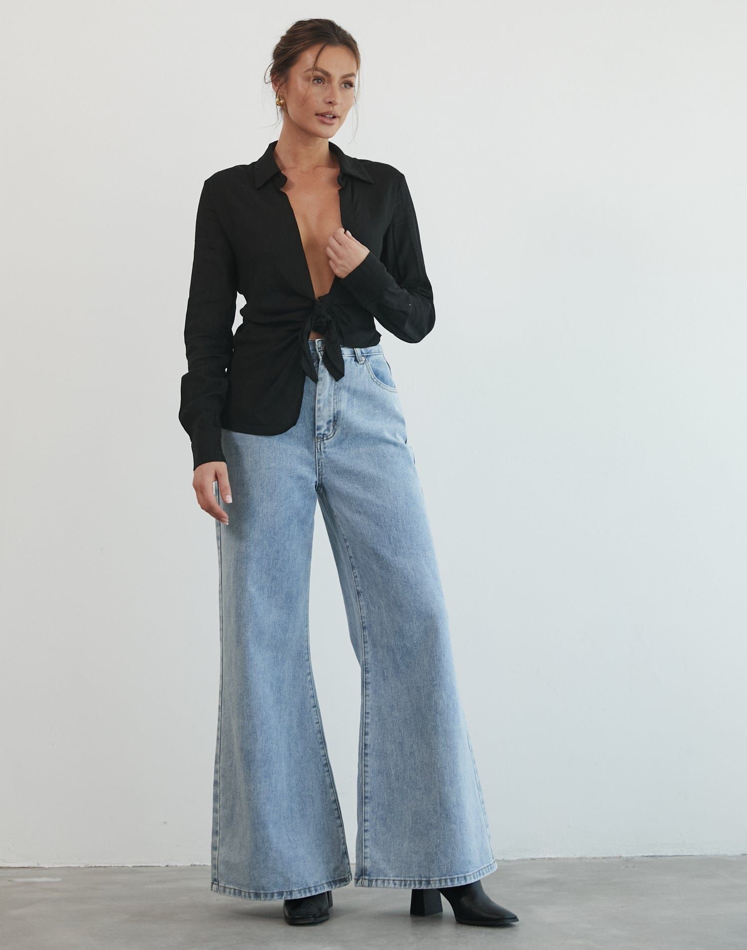 Aden Long Sleeve Top (Black) sold by Charcoal Clothing product image thumbnail 2