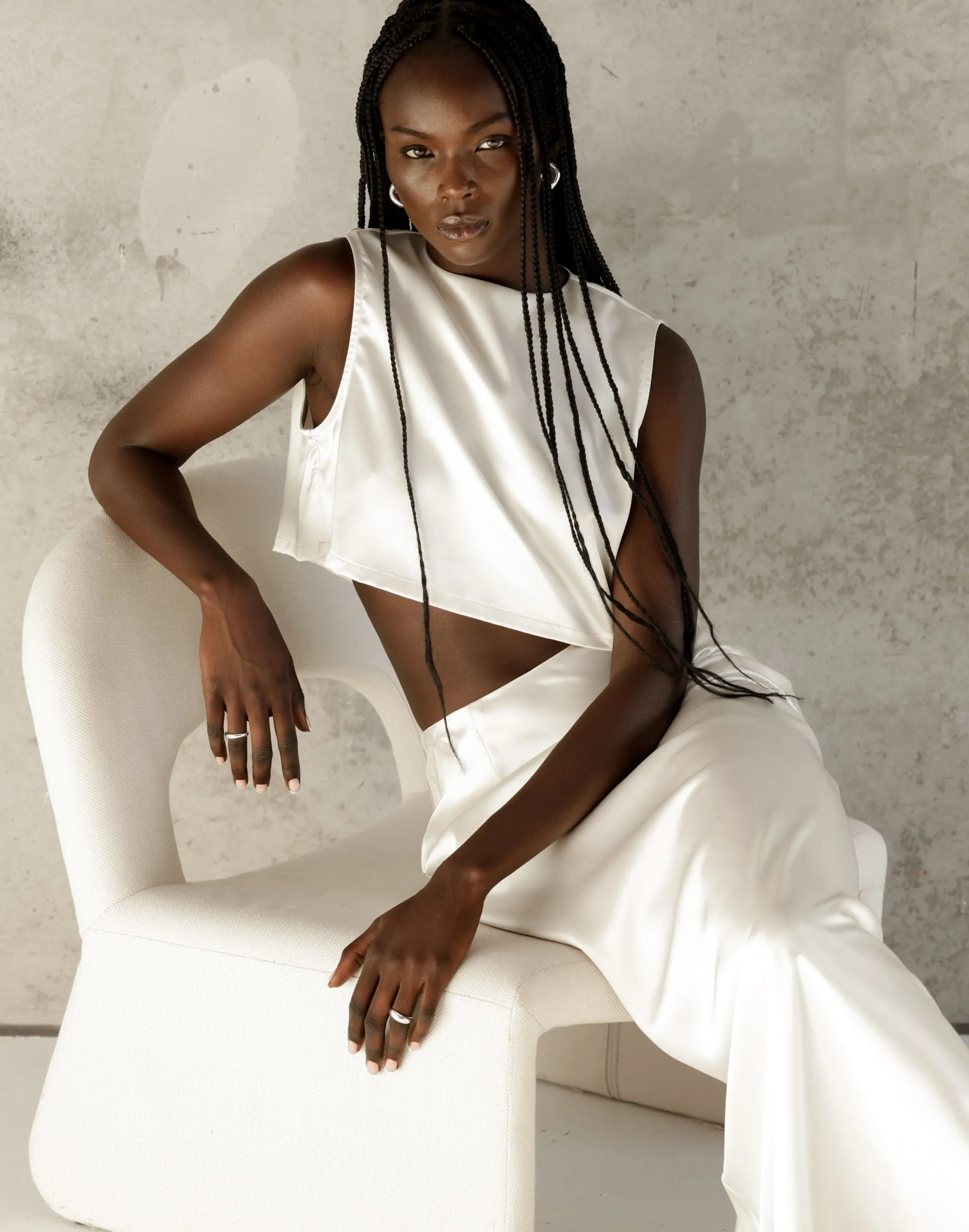 Sincerity Crop Top (Pearl) sold by Charcoal Clothing product image thumbnail 2