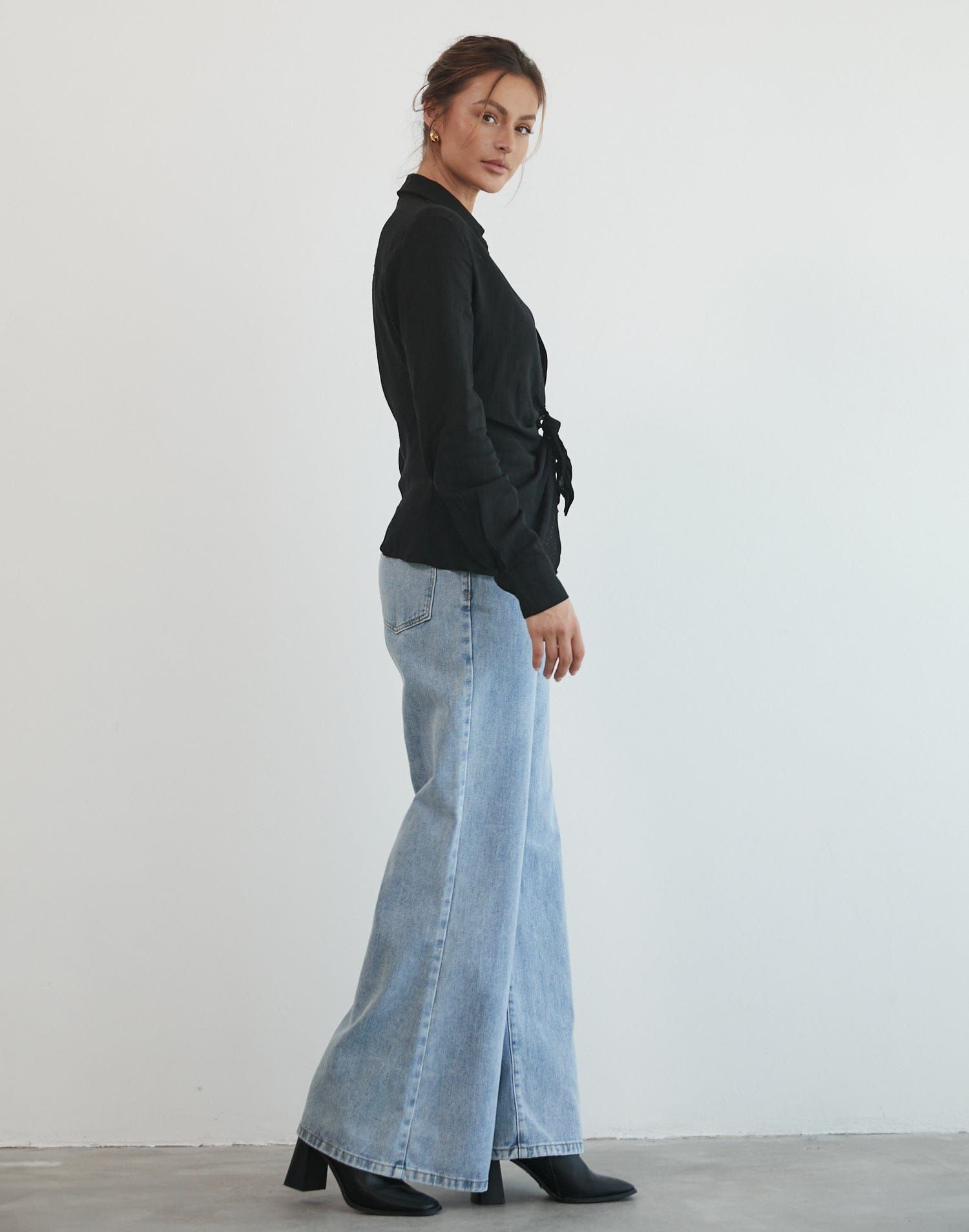 Aden Long Sleeve Top (Black) sold by Charcoal Clothing product image thumbnail 3