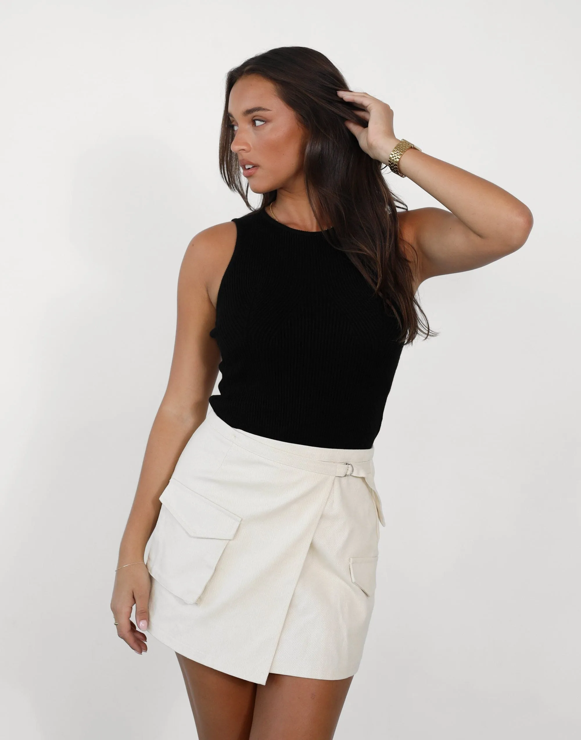 Shan Tank Top (Black) sold by Charcoal Clothing product image thumbnail 5