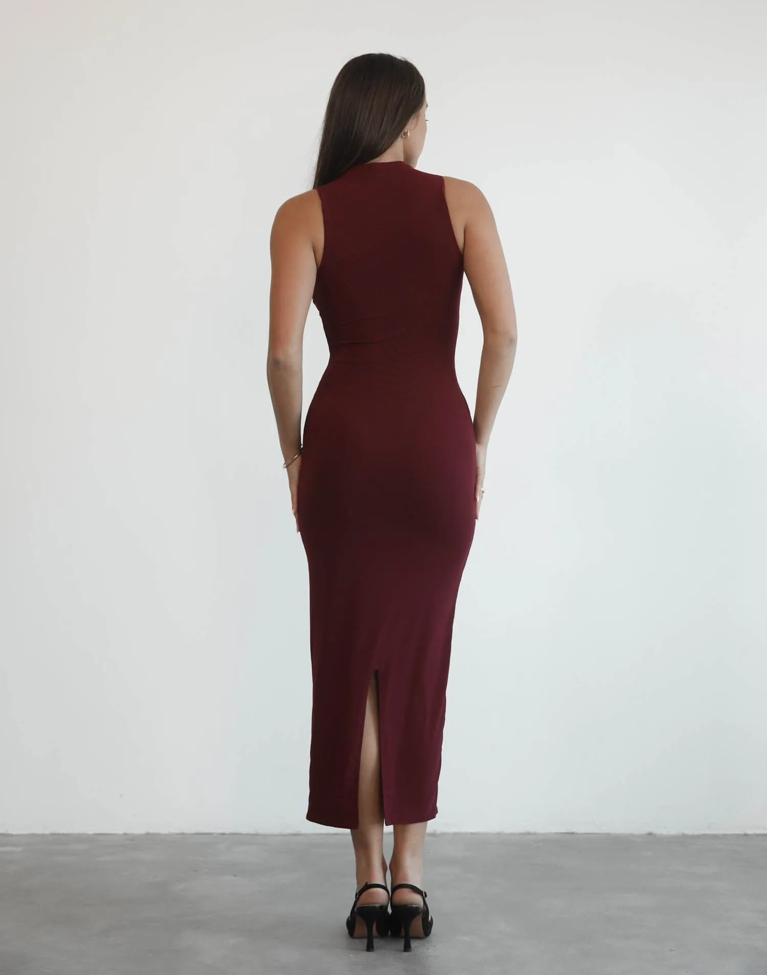 Breaking News Mesh Maxi Dress (Plum) sold by Charcoal Clothing product image thumbnail 5