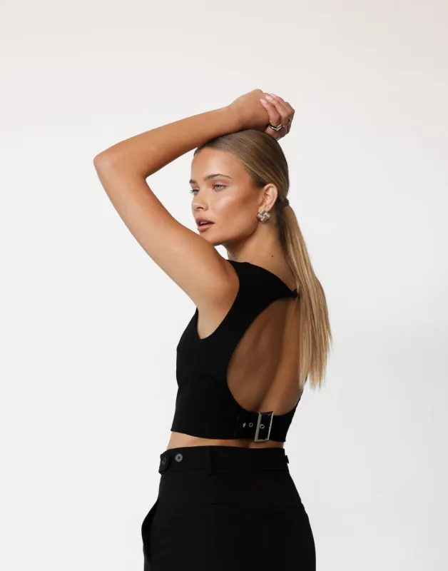 Danica Top (Black) sold by Charcoal Clothing