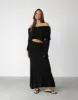 Sundown Maxi Skirt (Black) sold by Charcoal Clothing