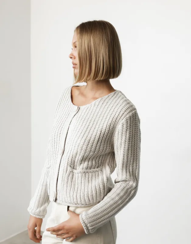 Zoe Cardigan (Grey) sold by Charcoal Clothing