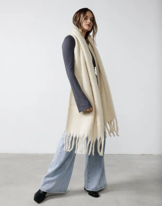 Zara Scarf (Oat) sold by Charcoal Clothing