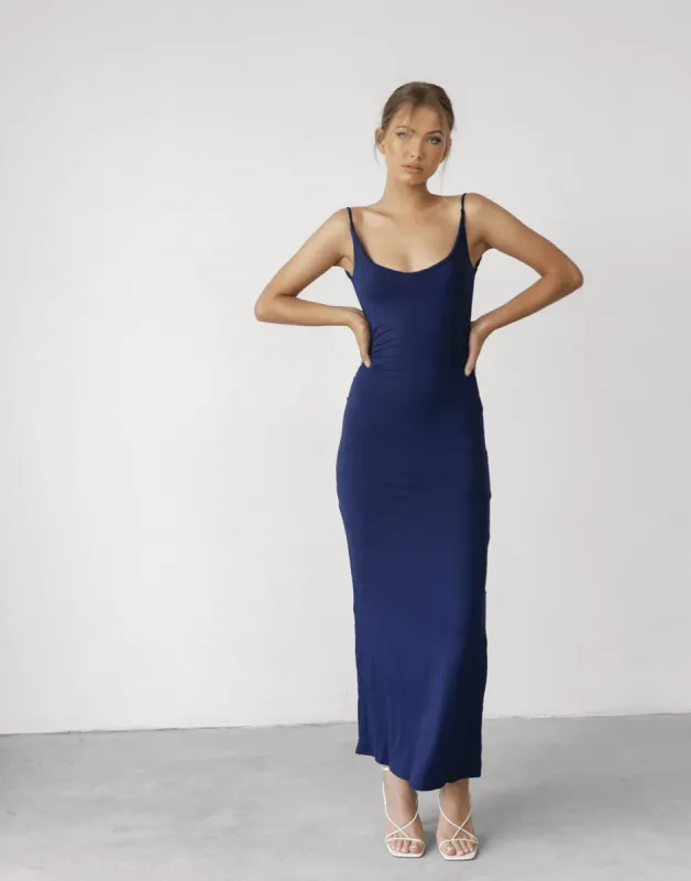 Ellidy Maxi Dress (Navy) sold by Charcoal Clothing